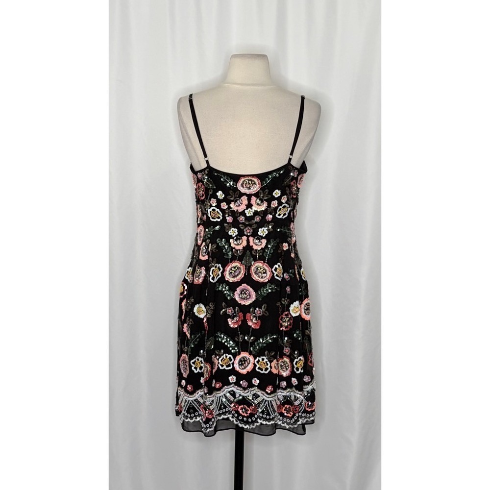 NEEDLE & THREAD Black Sequin Embellished Dress Beaded Party Special Occasion 8 - Picture 9 of 14